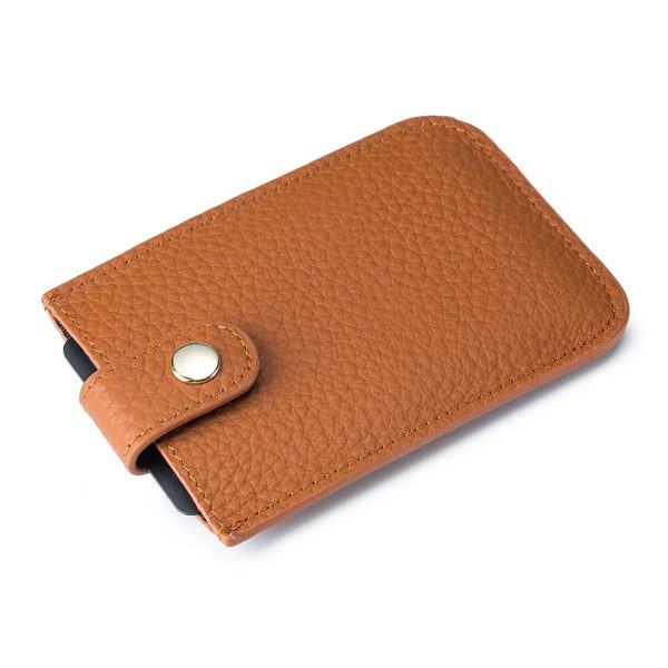 Genuine Leather portable slim coin purse/Wallet card case