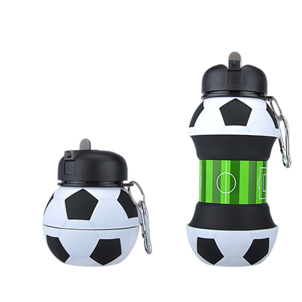 19oz Portable Foldable Silicone Sports Water Bottle For Kids