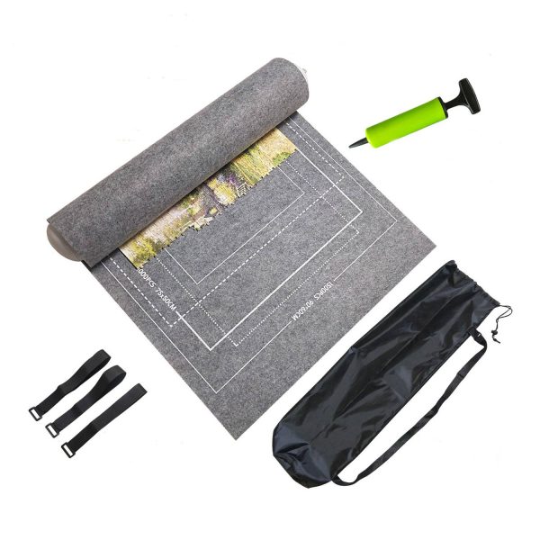 Portable Inflatable Roll Up Puzzle Mat w/ Storage Bag