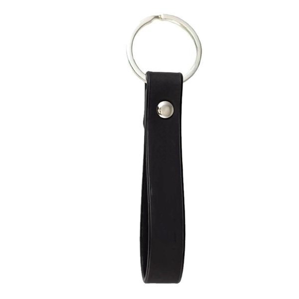 Compact Lightweight PU Leather Felt Keychain - Image 2