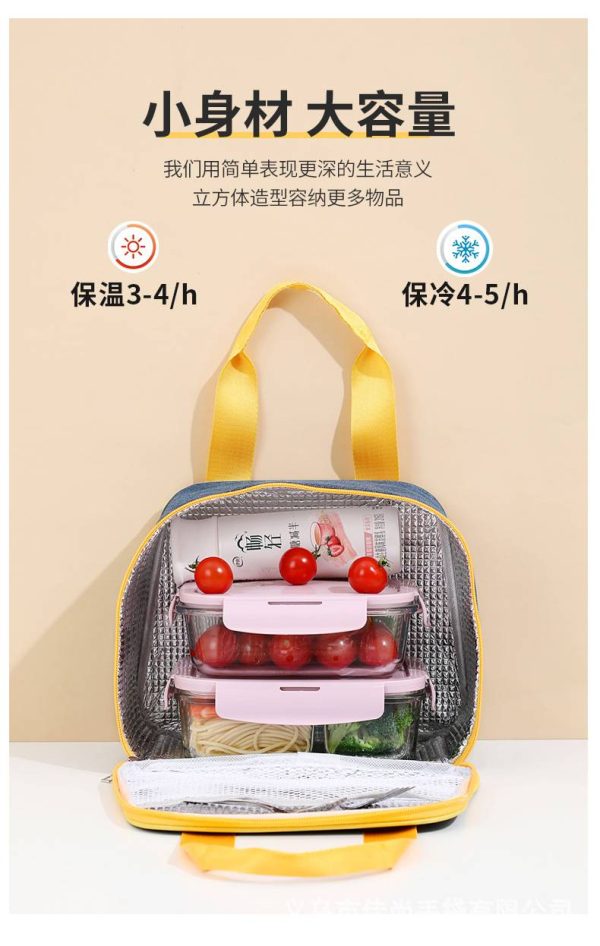 Oxford Insulated lunch Bag Handbag - Image 7