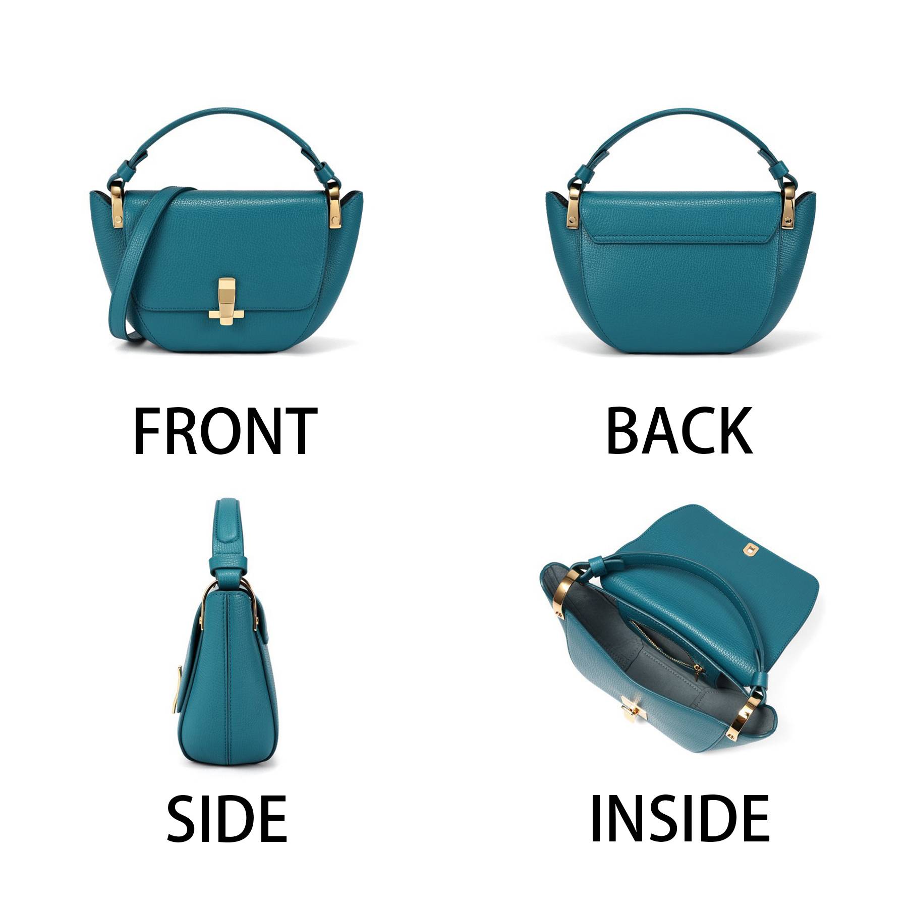 PU Simple solid cross-body bag - Image 4