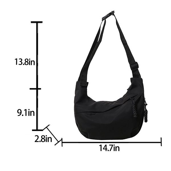 Lightweight Waterproof Nylon Single-Shoulder Bag - Image 4