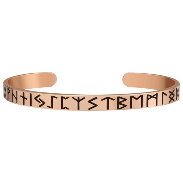 Stainless Steel C-shaped open character bracelet - Image 3