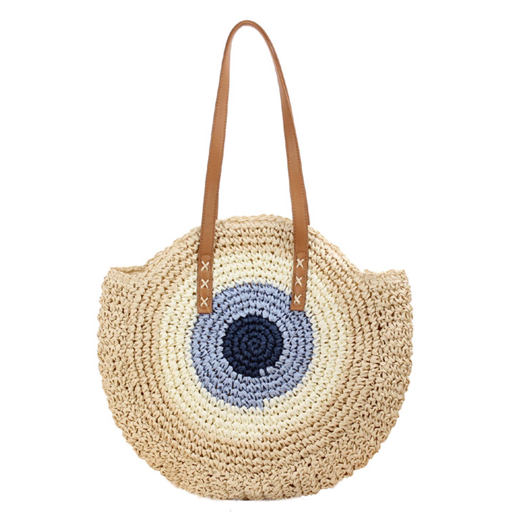 Jute Straw Summer Beach Tote Bags for Vacation Travel