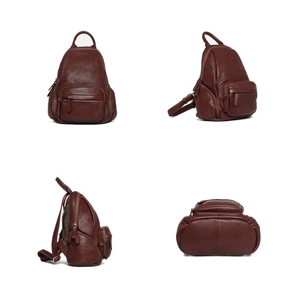 Genuine leather backpack for women - Image 5