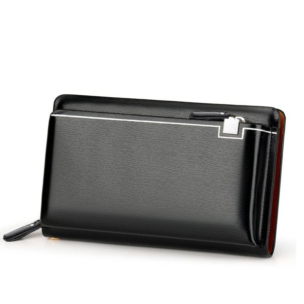 PU Leather Men's Handheld Purse - Image 3
