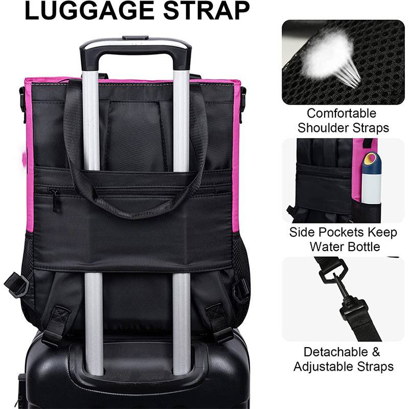 Convertible Women Laptop Water Resistant Casual Backpack - Image 5