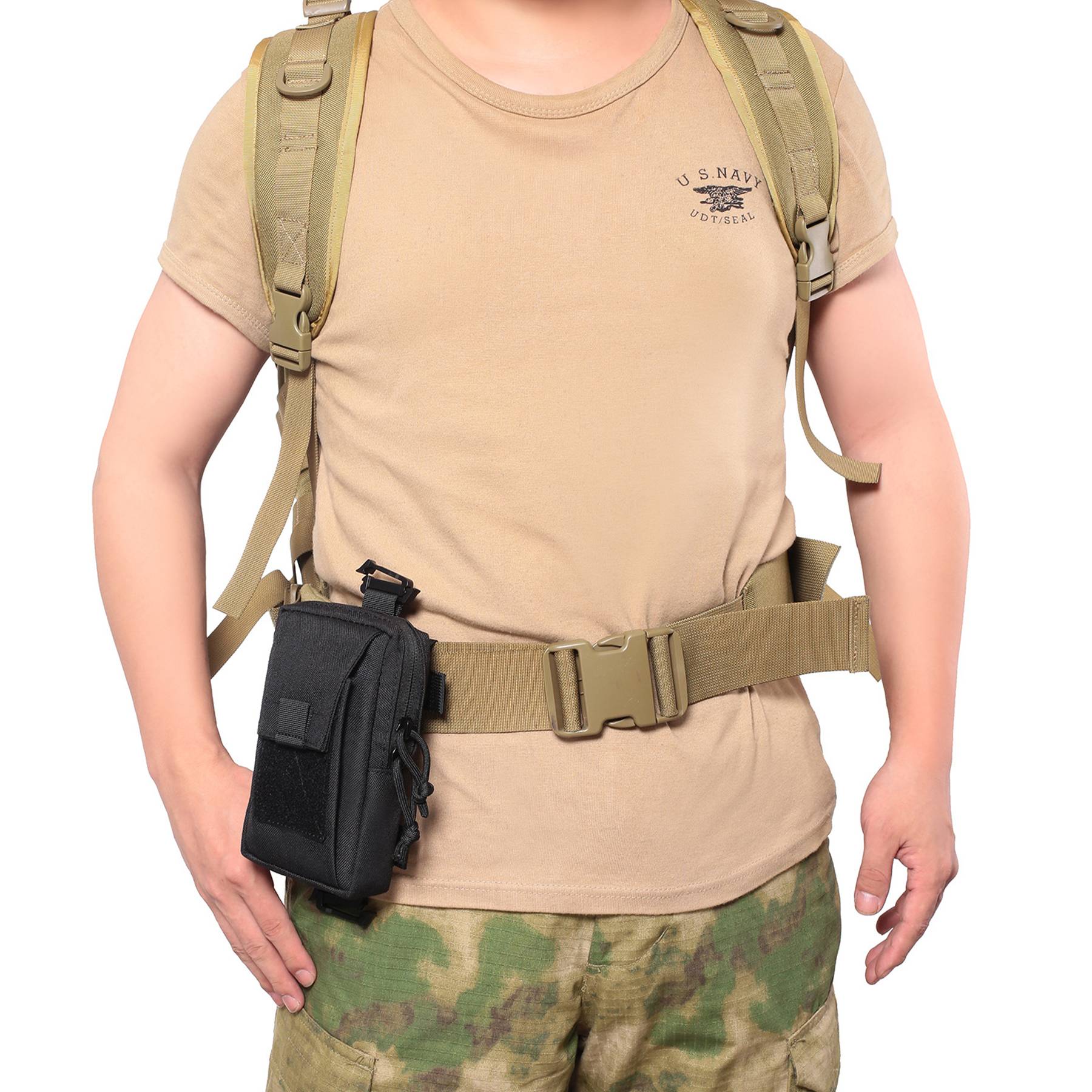 Nylon Outdoor Tactical Belt PhoneMini Waist Pack - Image 5