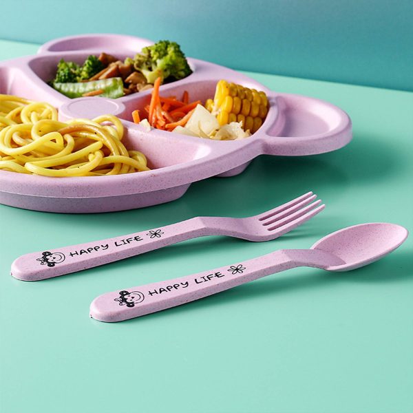 Plastic children's compartment dinner plate - Image 5