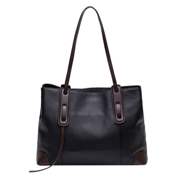 Geniune Leather Commuter Tote Bag - Image 3