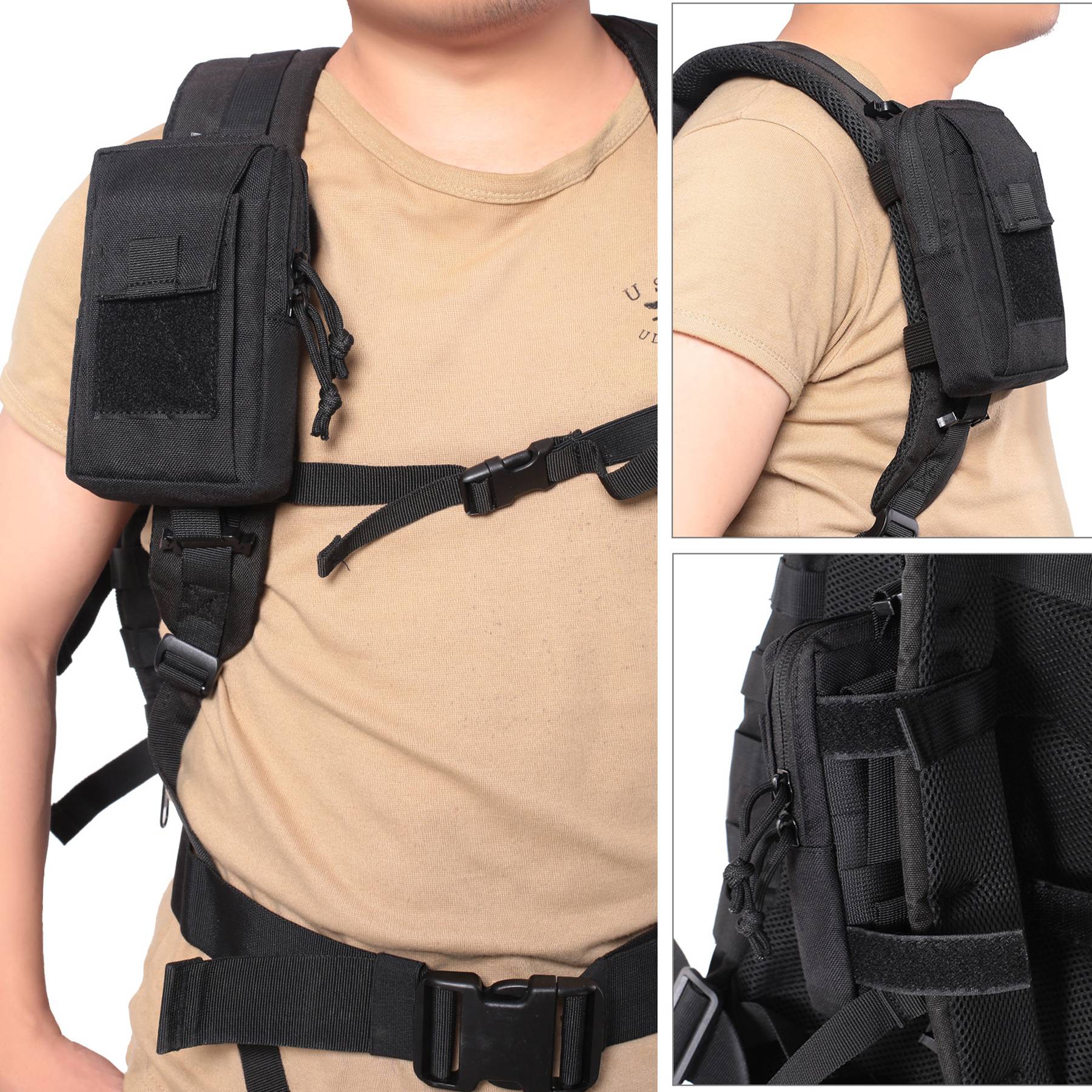 Nylon Outdoor Tactical Belt PhoneMini Waist Pack - Image 4
