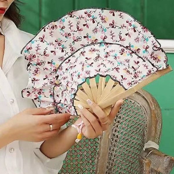 2 in 1 Portable Foldable Bamboo Fan Hat for Summer - Image 5