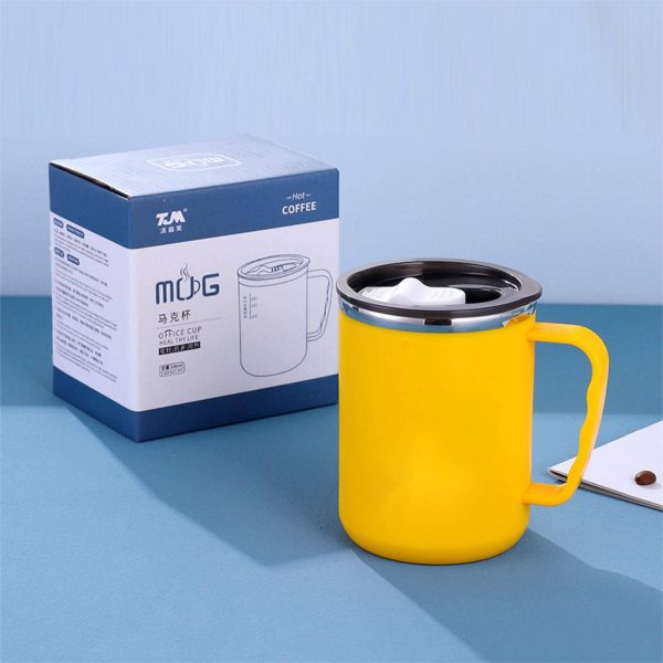 Double Stainless Steel Mug With Handle - Image 6