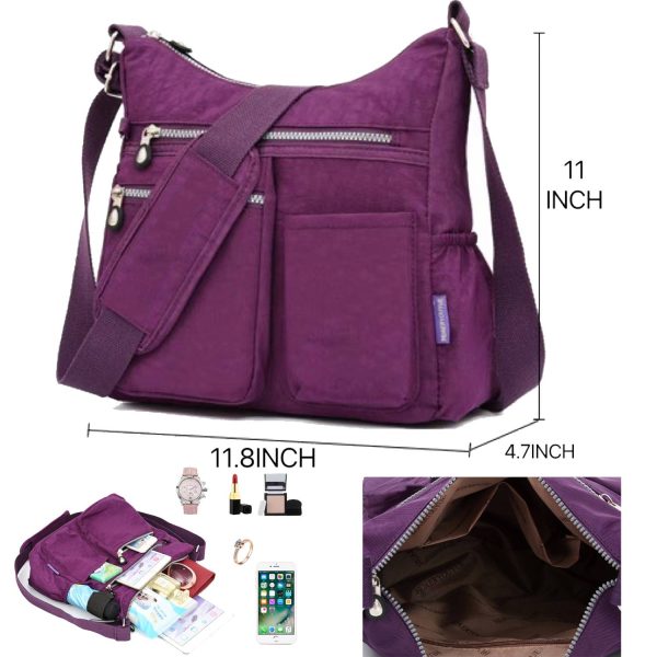 Crossbody Bag with Theft RFID Pocket-Women Lightweight Purse - Image 10