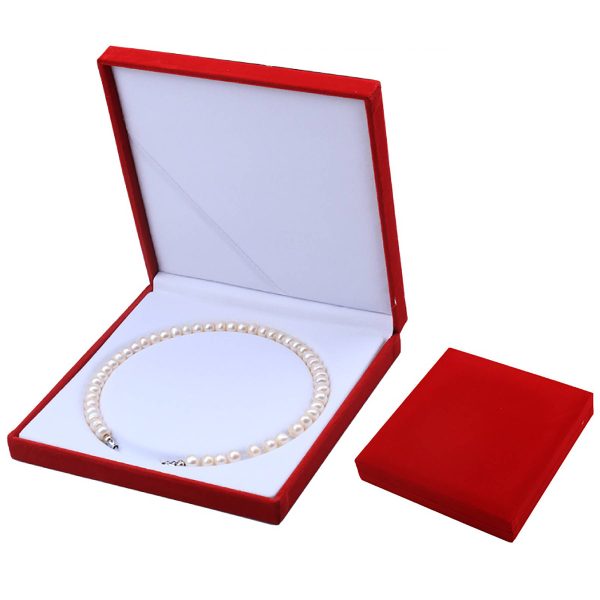 Flannelette pearl jewelry box Pendant packaging - Image 3