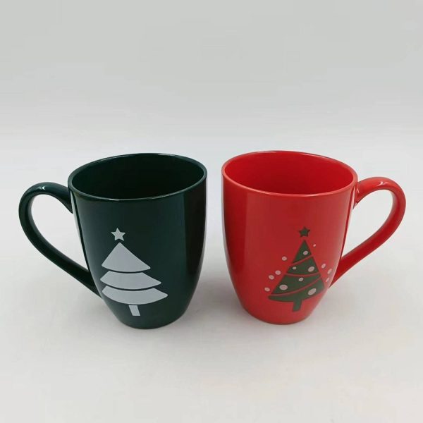 12oz Ceramic Coffee Mug w/ Handle for Household Office - Image 3