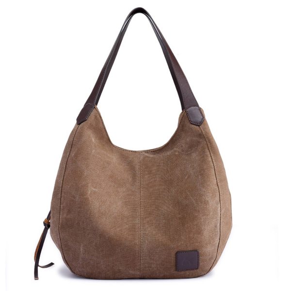 Canvas Women's Multi-pocket Tote Bag - Image 6