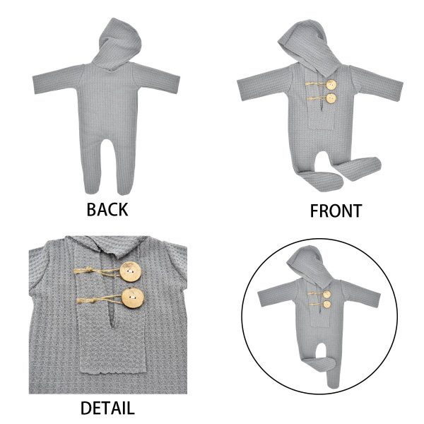 Baby knitted one-piece studio photo suit - Image 6