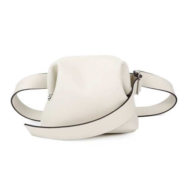 Genuine Leather one-shoulder mini handle cross-body bag