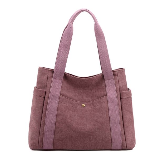 Canvas Multi-pocket Tote bags for women - Image 5