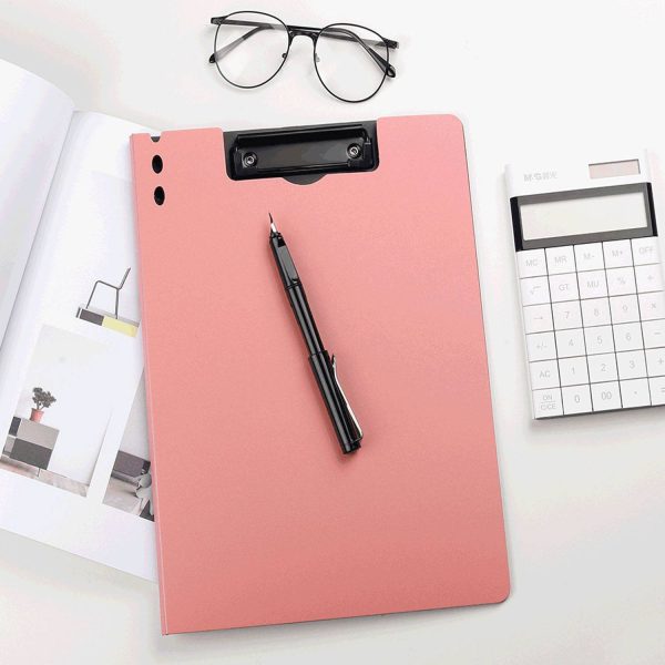 A4 Portable Lightweight Foldable Plastic Clipboard Folio - Image 7
