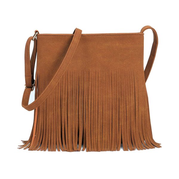 PU leather Fringe Hobo Tassel crossbody bag for Women - Image 2