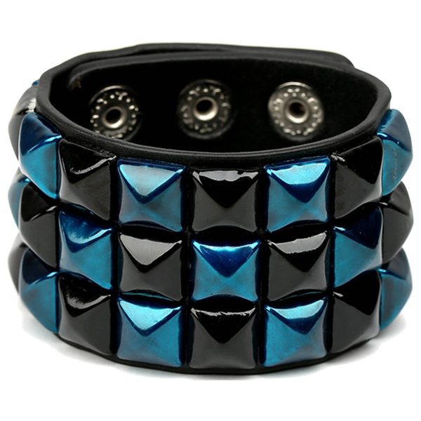 PU Multi-color square nail bracelet - Image 4