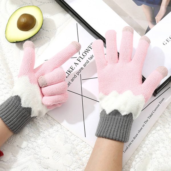 Winter Warm Knitted Touchscreen Gloves - Image 2