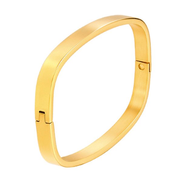 Square titanium steel bracelet - Image 3