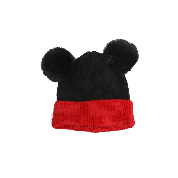 Double ball wool cap beanie for children - Image 3