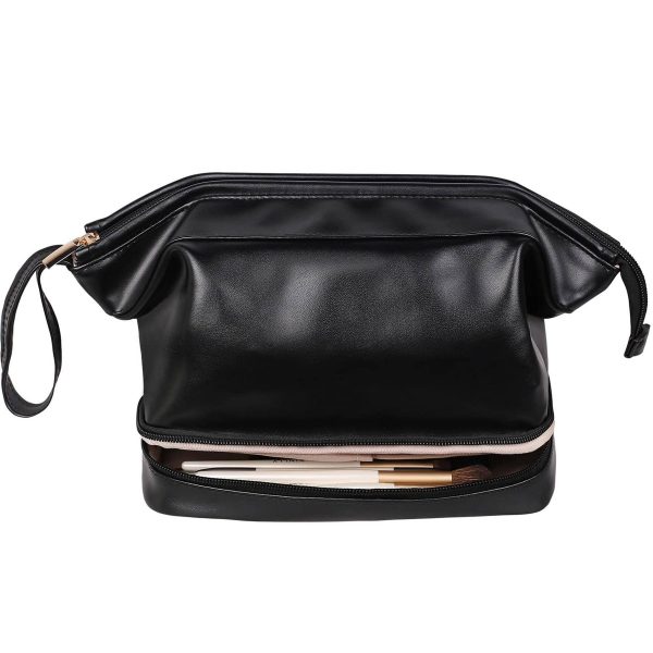 PU Leather Large Capacity Travel Cosmetic Bag for Women - Image 2