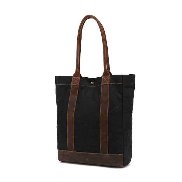 Wax canvas women's handbag - Image 3