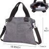 Women's Canvas Tote Bag Vintage Shoulder Crossbody - Image 7