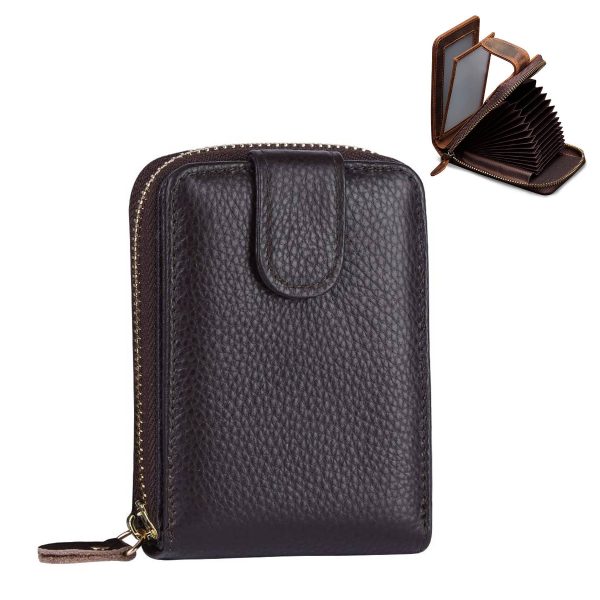 Genuine leather men's organ card bag - Image 2