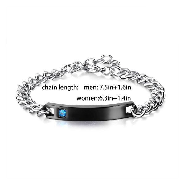 Titanium steel couple bracelet - Image 5