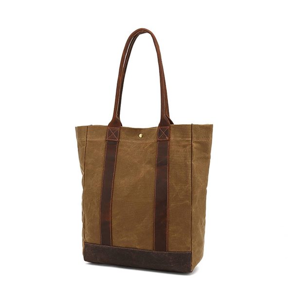 Wax canvas women's handbag