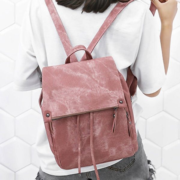 PU Leather Backpack Purse for Women