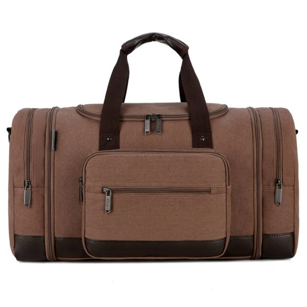 Canvas Shoe Compartment Travel Tote Duffel Bag