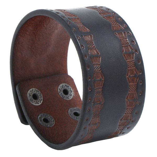 Genuine Leather Punk vintage cowhide bracelet