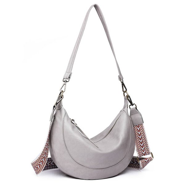 PU Leather Crescent Shoulder Hobo Purses for Women