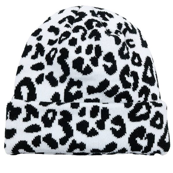 Spotted Knit Cap Cow Stripes Beanie - Image 6