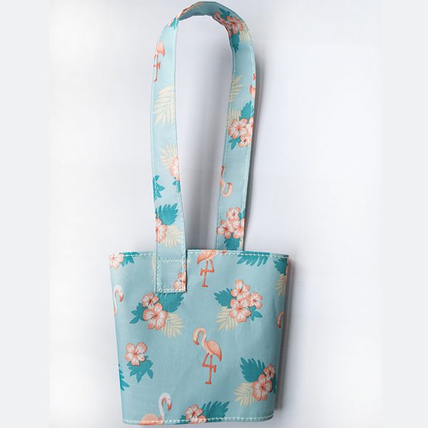 Drink Cup Sleeve Handle Carry Strap with Integrated Straw - Image 6