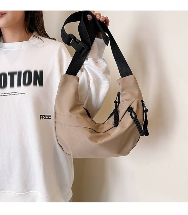 Lightweight Waterproof Nylon Single-Shoulder Bag - Image 8