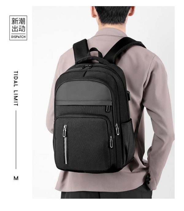 Nylon Large Capacity Backpack Men's Computer Bag - Image 5