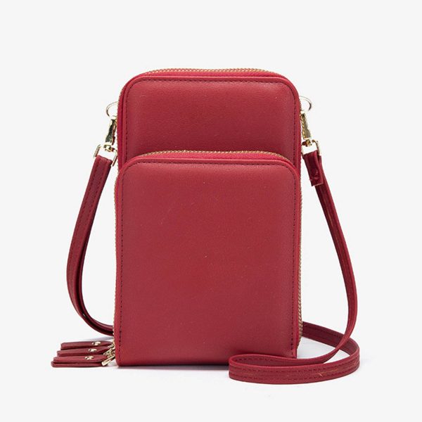 PU Small Crossbody Cell Phone Bag - Image 4