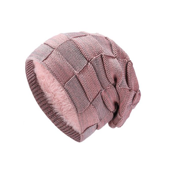 Men Lined Knit Warm Thick Binie Hat - Image 6