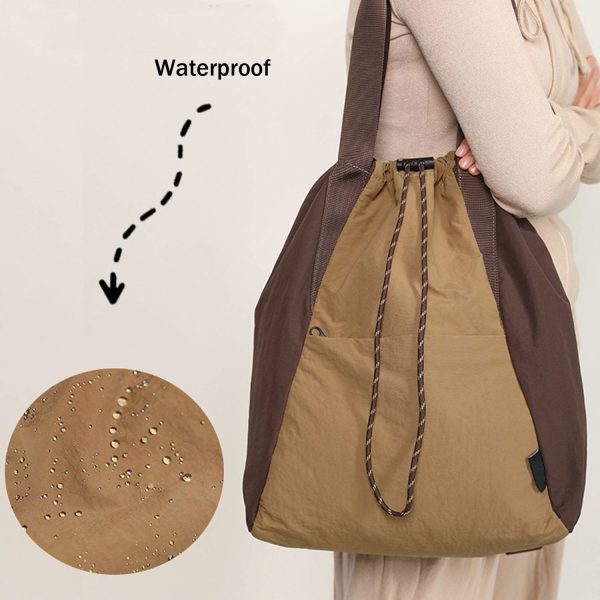 Waterproof Drawstring Backpack w/ Handle - Image 8