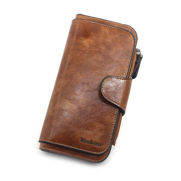 Women'S Large Capacity Magnetic Button Pu Leather Wallet - Image 6