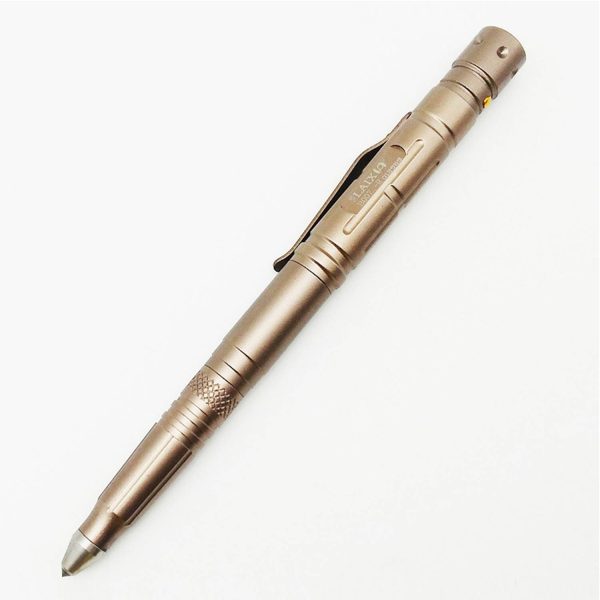 Multifunction Tactical Pen – LED, Glass Breaker, Defender